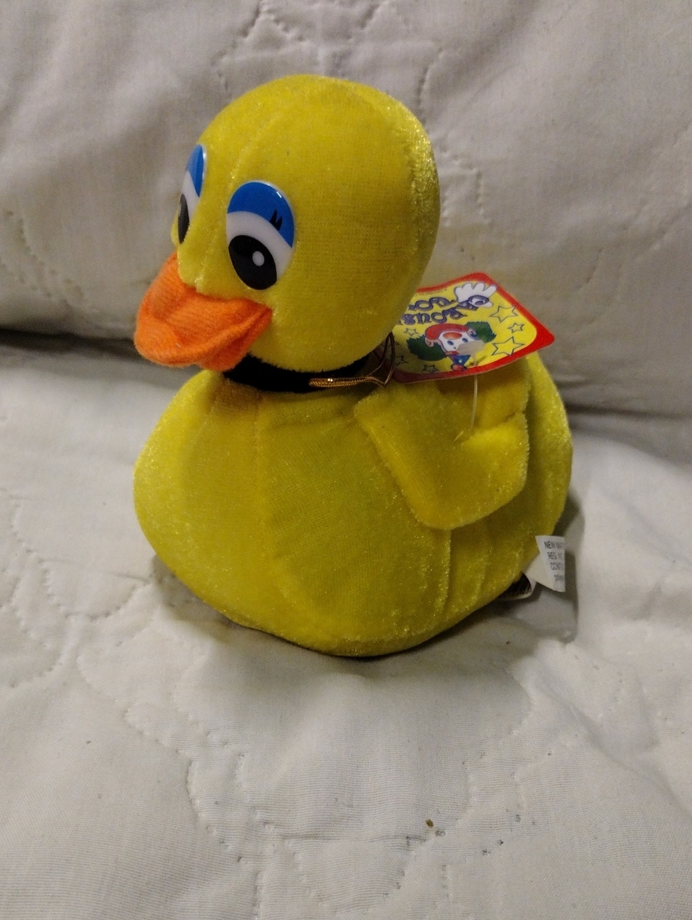 Yellow Plush Duck Toy - Kids Soft Animal Playtime